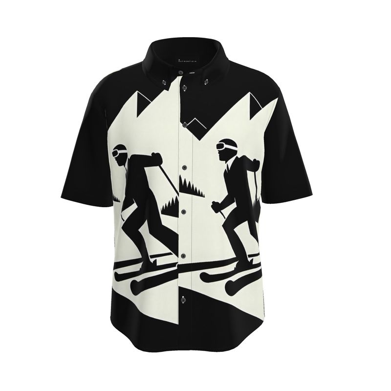 Ski Ice Breaker Spray Paint Style Capsule I Short Sleeve Shirt