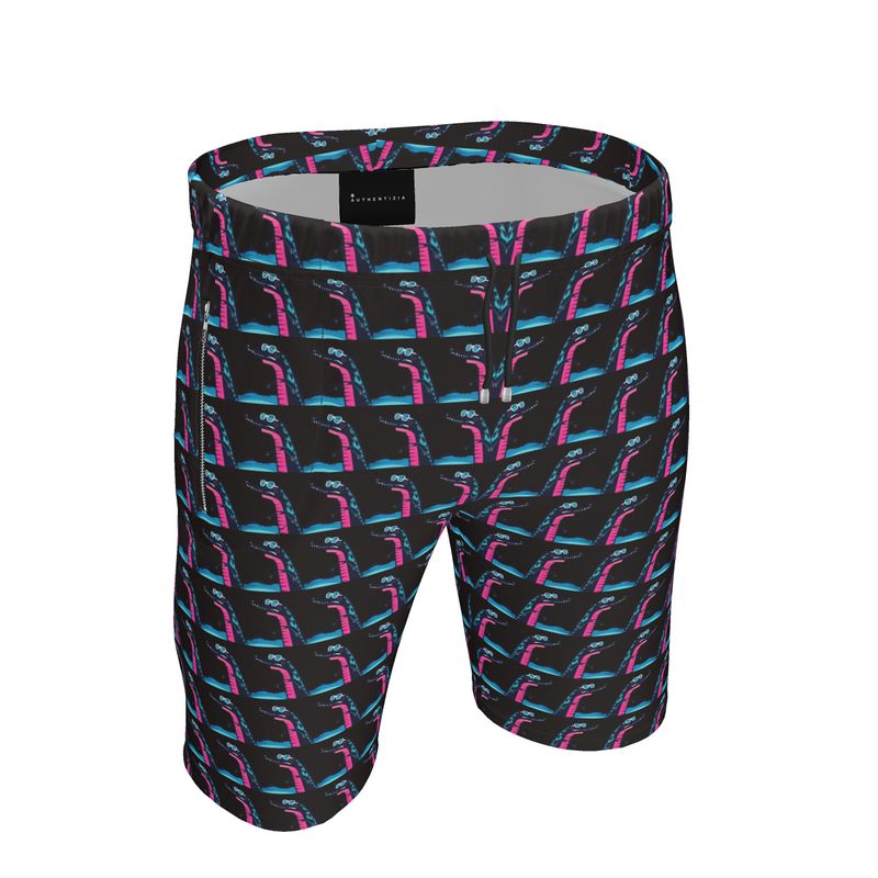 Crock Rocks Black Active Shorts