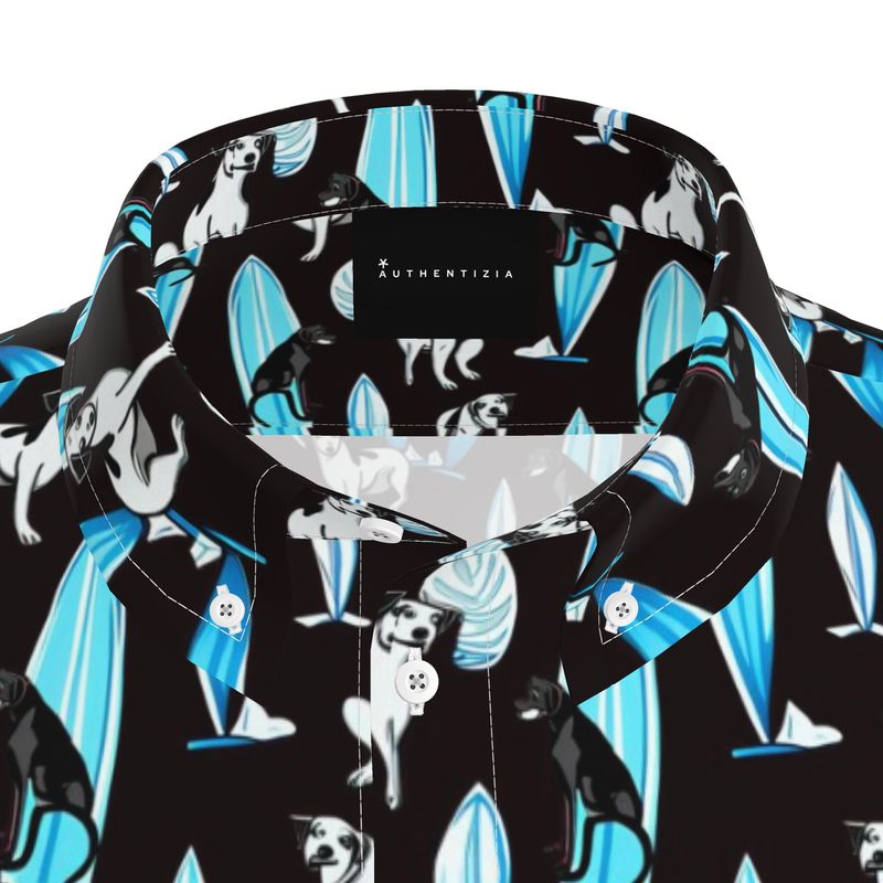 Dog Days Surf on the Turf Mens Short Sleeve Shirt