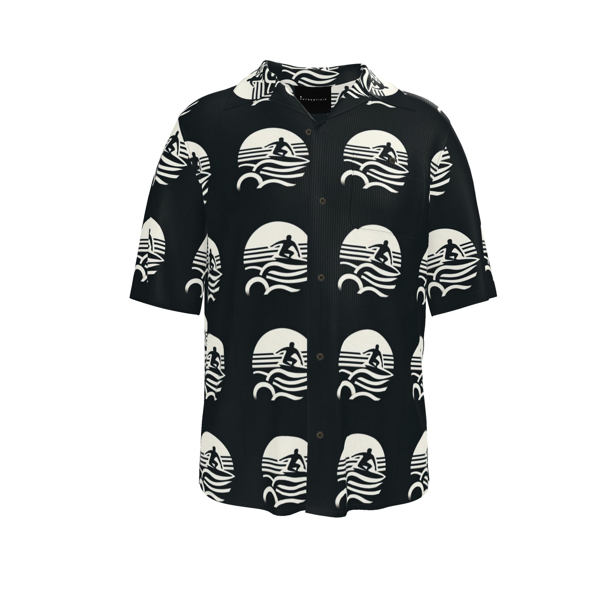 Surf Nouveau Porthole Mens Silk/Linen Revere Shirt