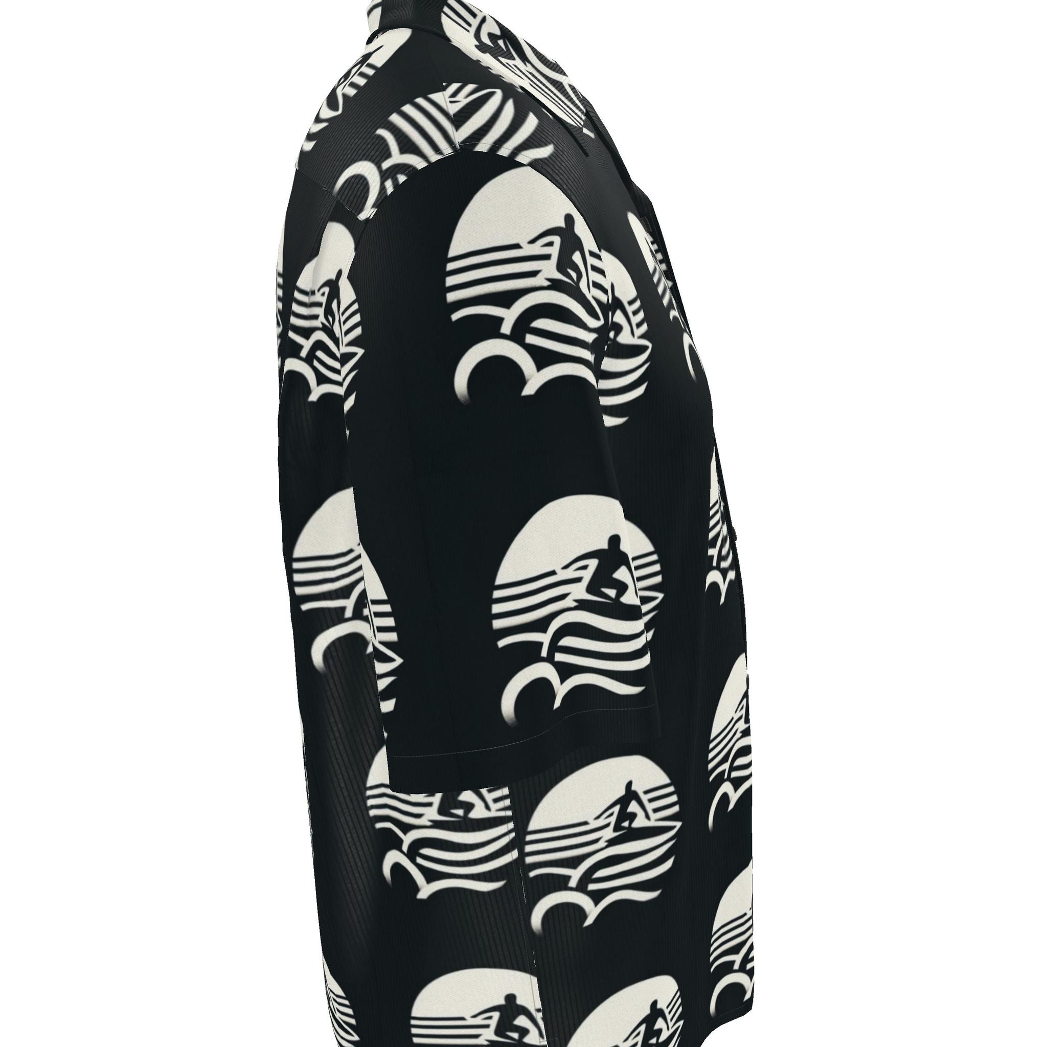 Surf Nouveau Porthole Mens Silk/Linen Revere Shirt
