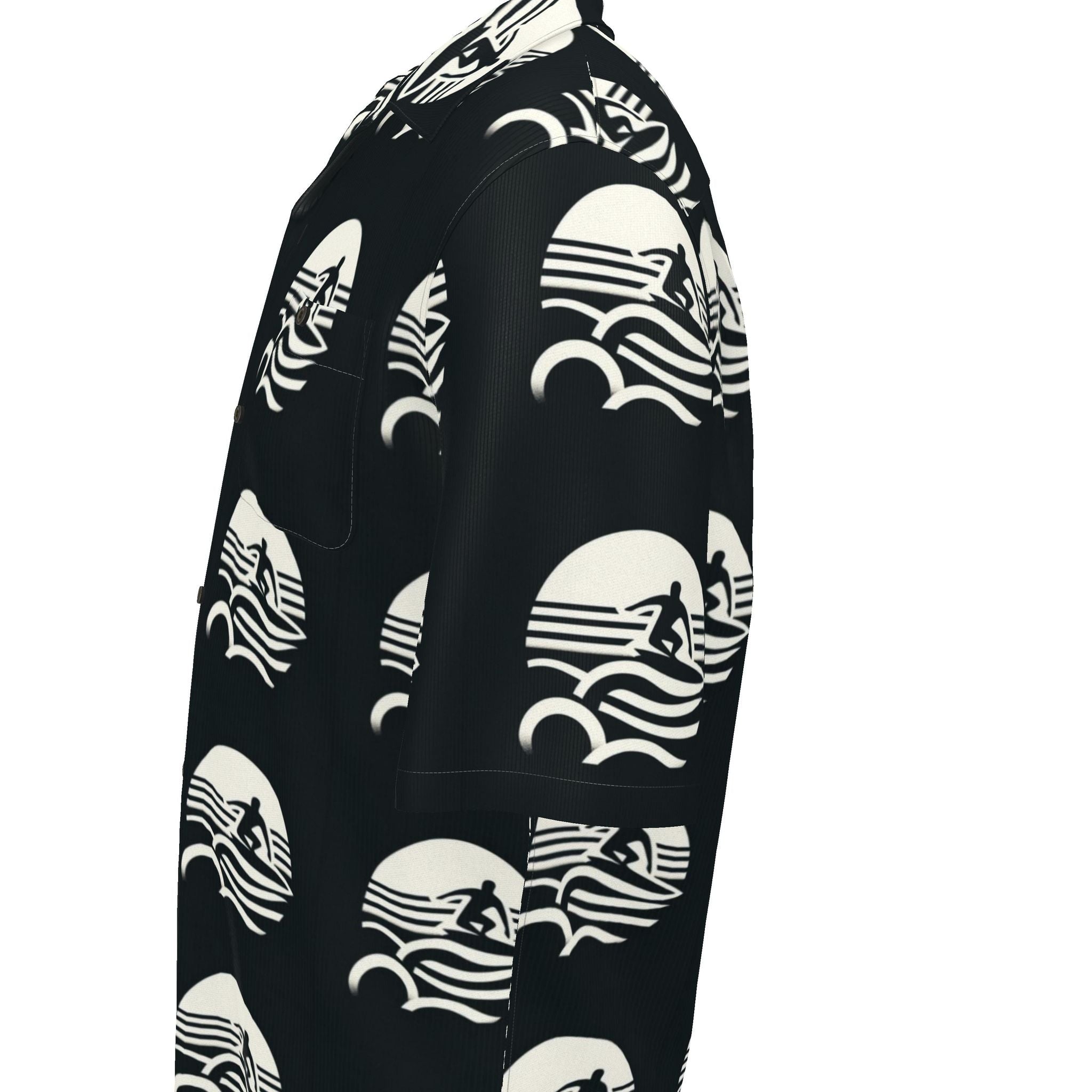 Surf Nouveau Porthole Mens Silk/Linen Revere Shirt