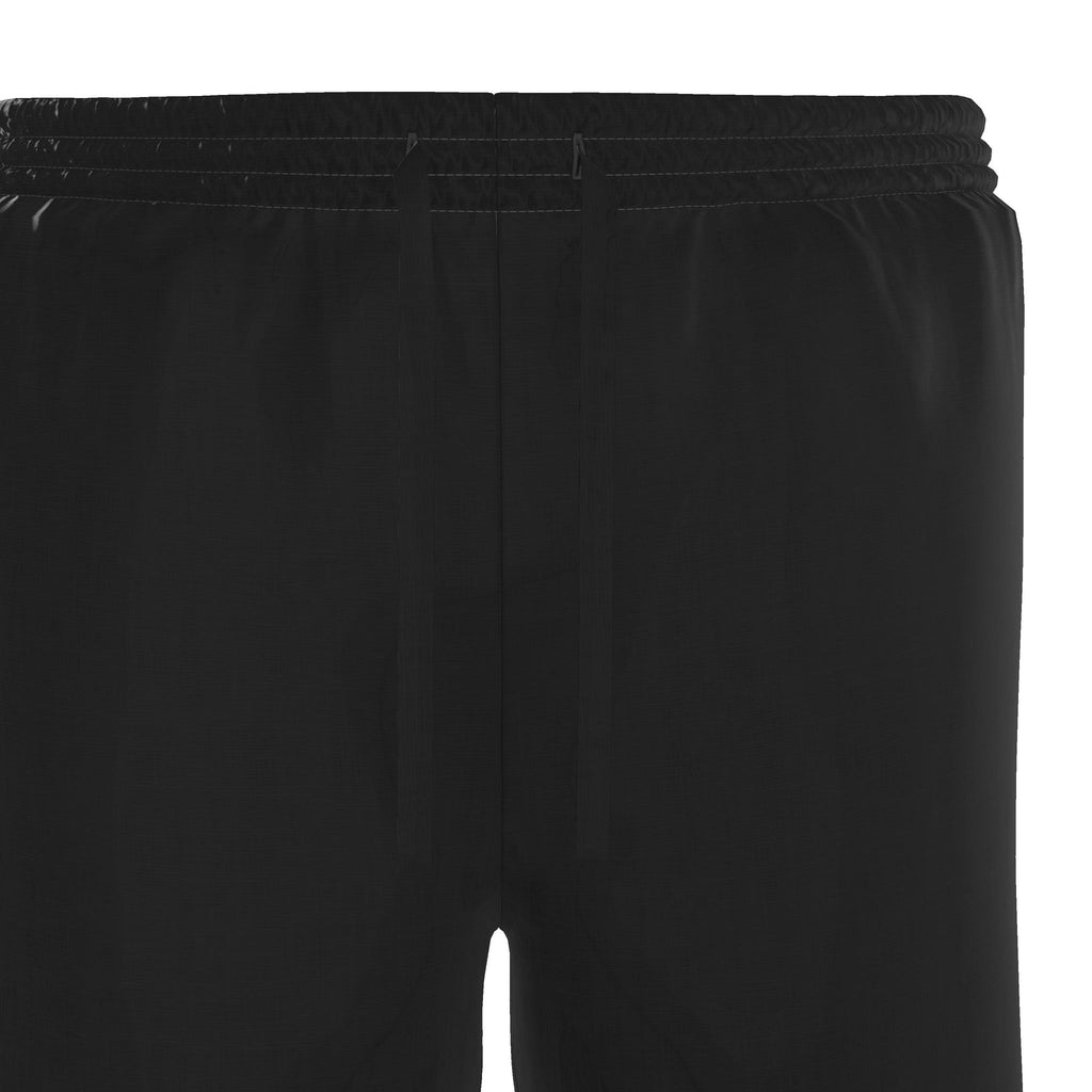 All Black Mens Silk/Linen Riviera Shorts