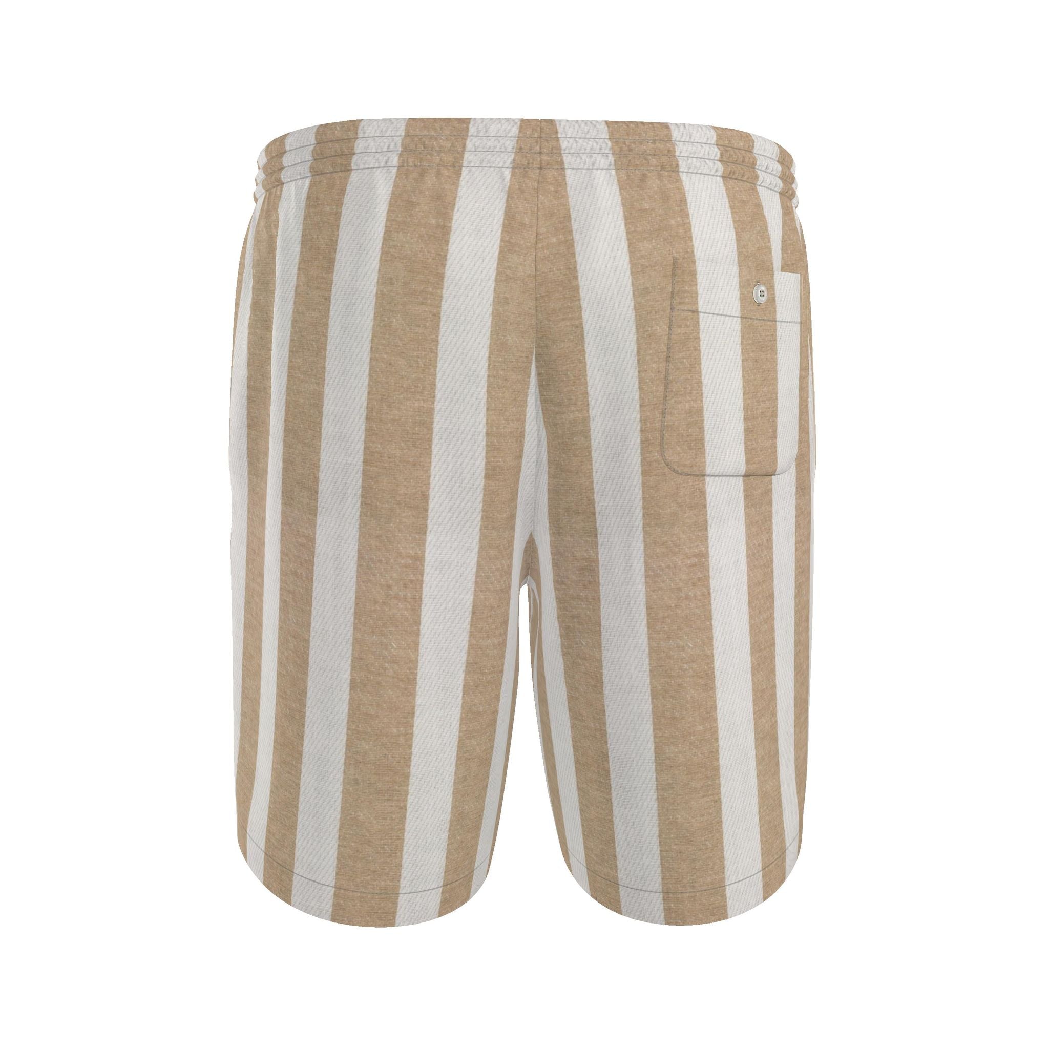 Hype Stripe Beige Mens Riviera Shorts