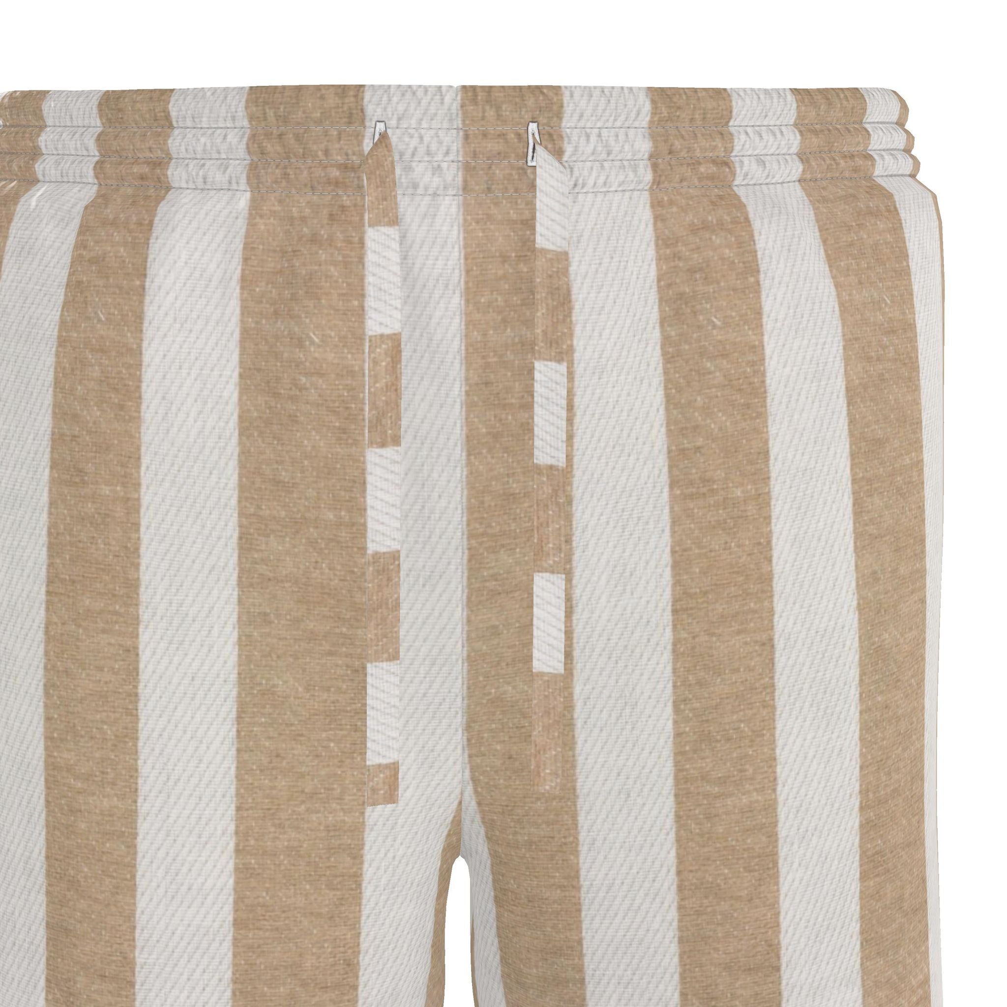 Hype Stripe Beige Mens Riviera Shorts